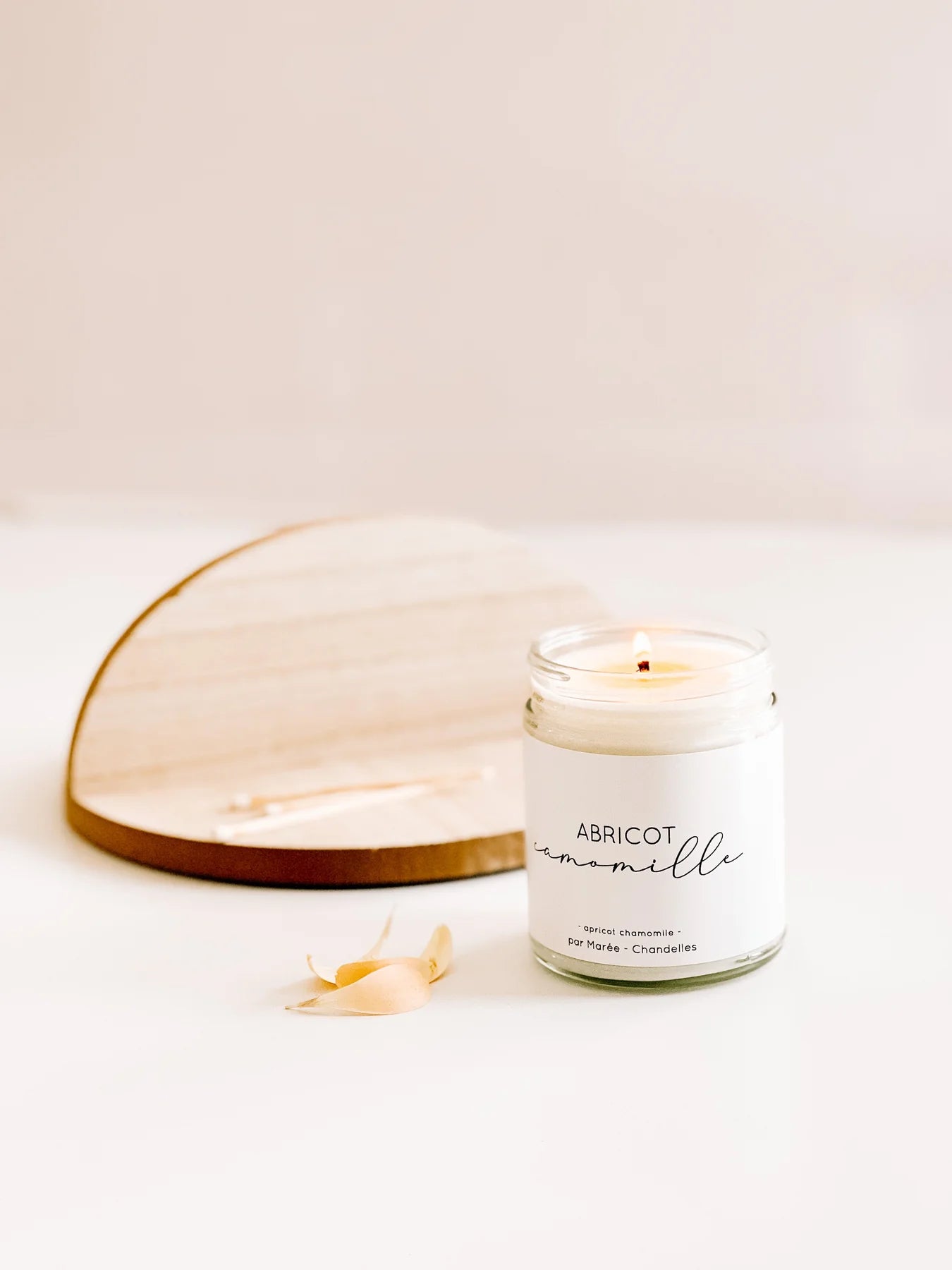 Chandelle de soya - Abricot Camomille