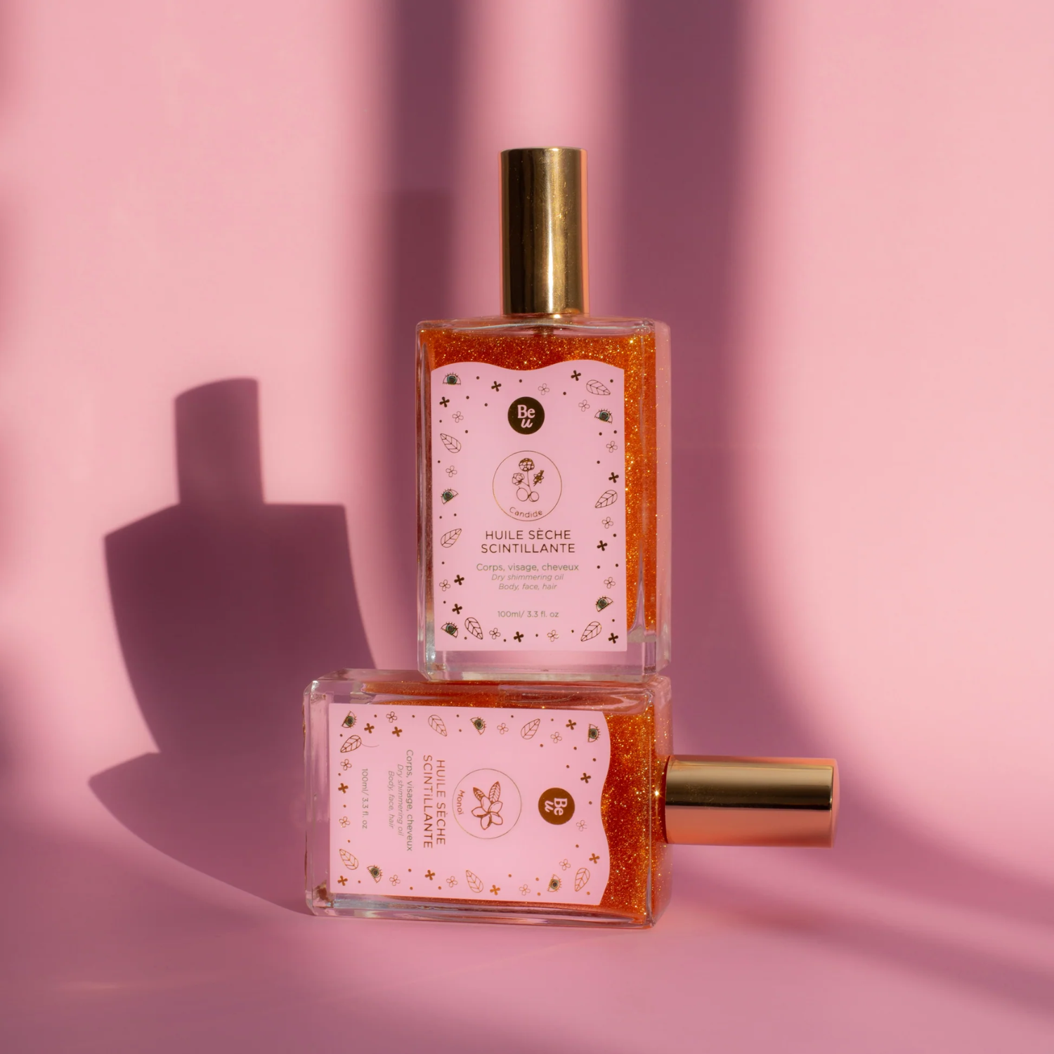 Huile sèche scintillante Corps, Visage, Cheveux