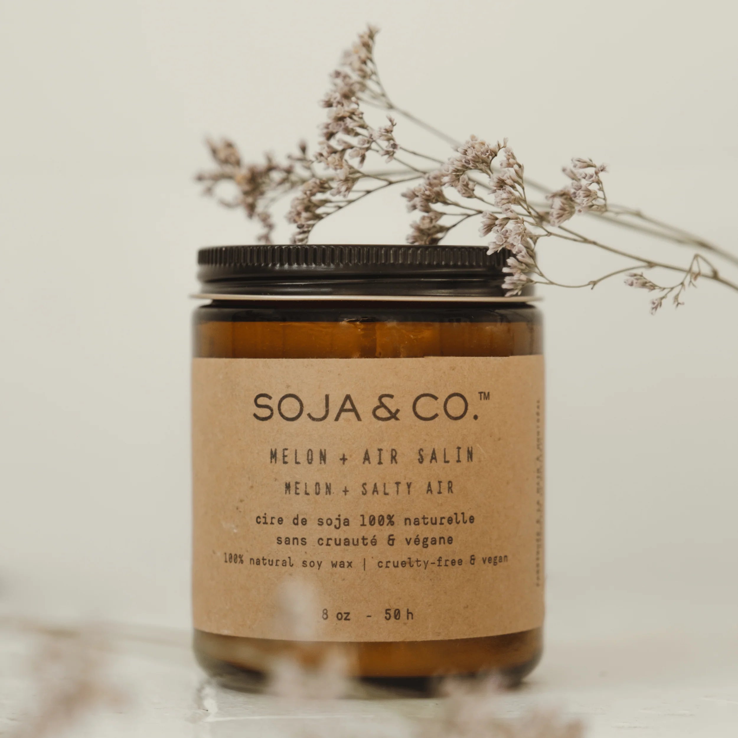 Bougie Melon et Air Salin 4oz