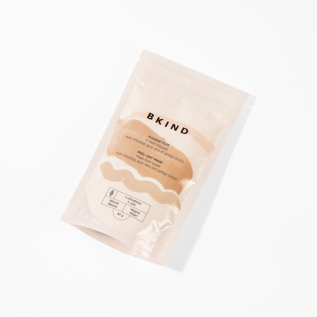 MASQUE FILM À BASE D'ALGUES - CHLORELLE, ALOE VERA ET GINKGO BILOBA