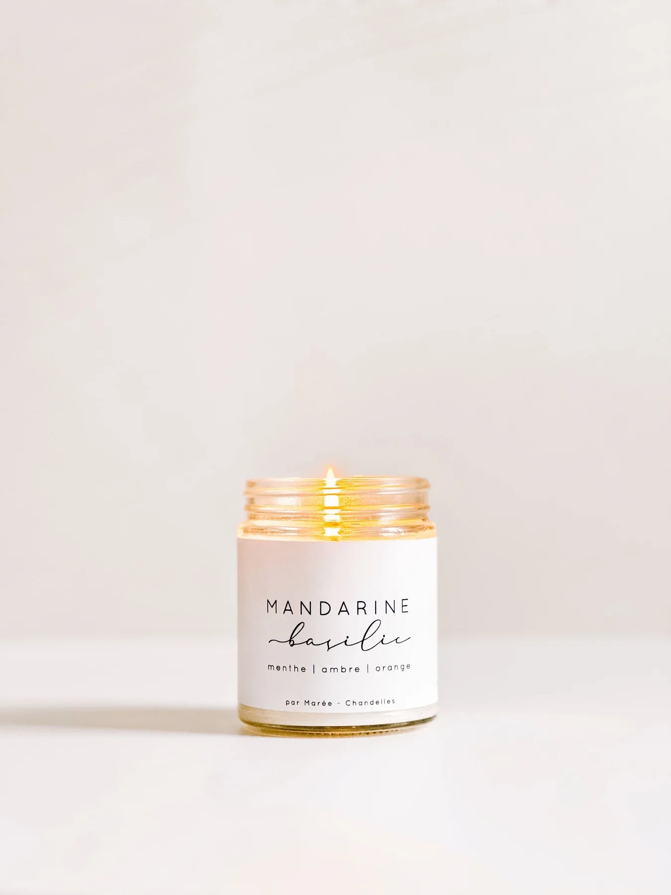 Chandelle de soya - Mandarine Basilic