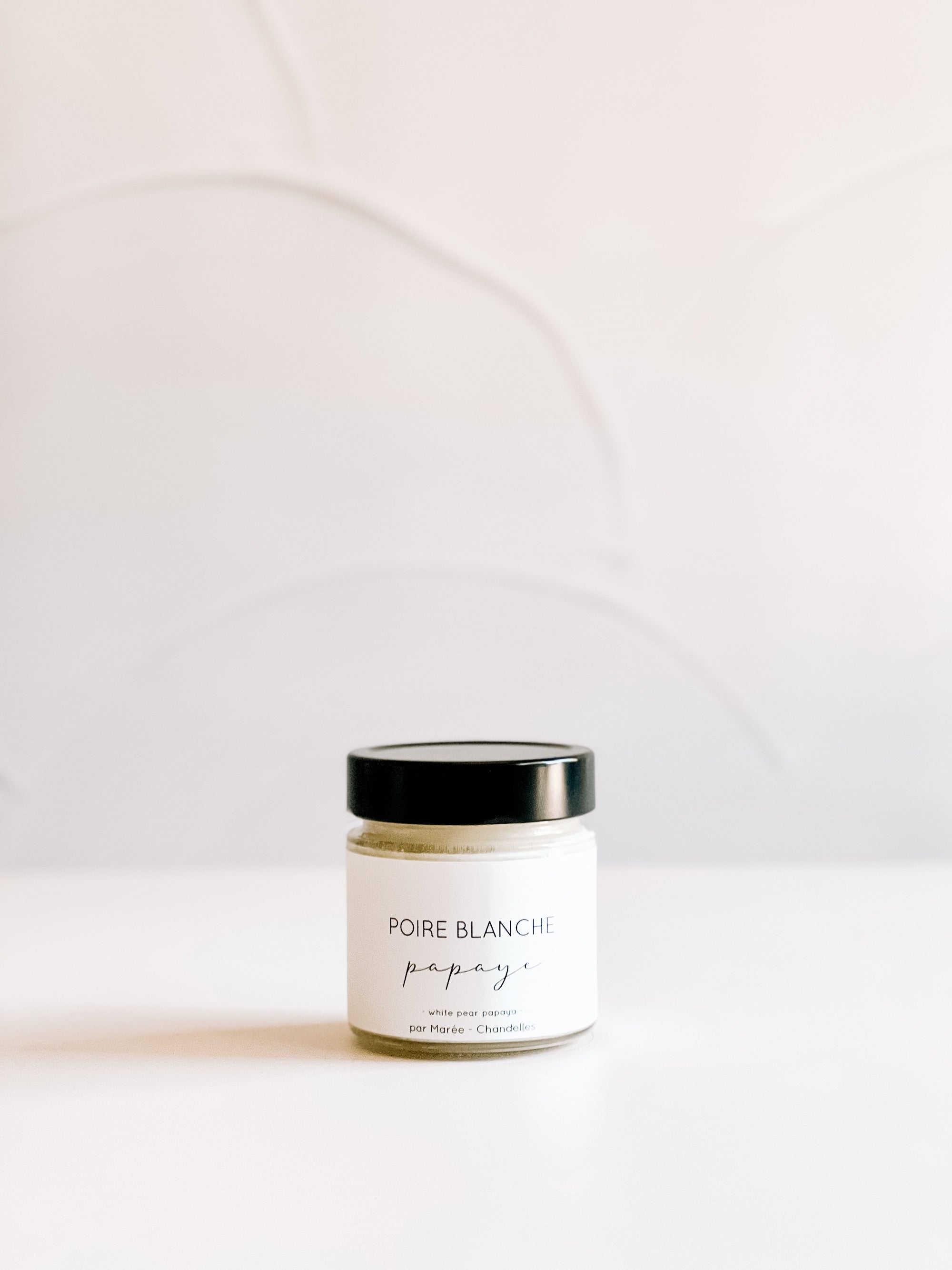 Chandelle de soya poire blanche et papaye
